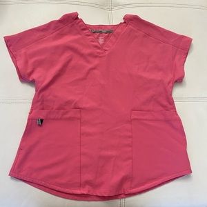 Two piece set pink scrubs